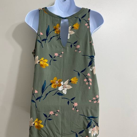 Old Navy Green Floral Tank Top - Picture 6 of 10